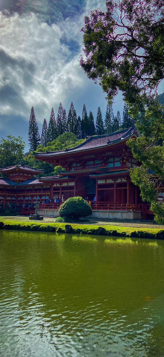 china, building, nature, lake, landscape, japanese