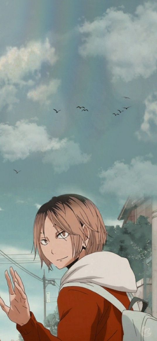 kenma, haikyuu, anime, boy, арт