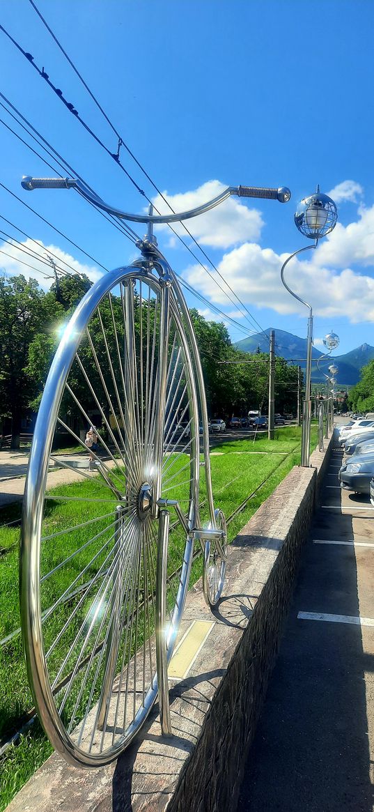 pyatigorsk, bike, caucasus, sky, clouds