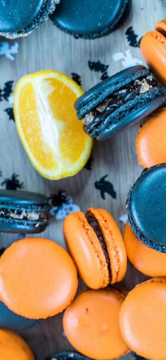 macarons, food, cake, baked goods, glaze, bright color