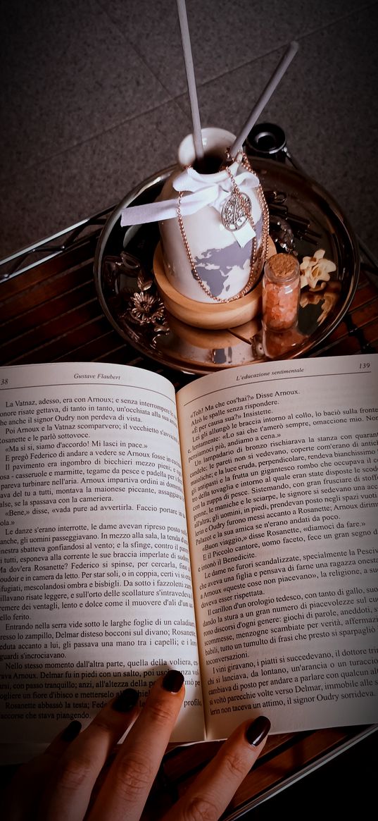 book, dark, necklace, aesthetics