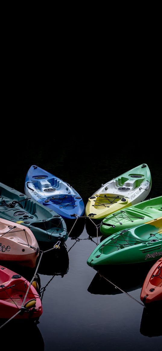 boat, kayak, water, bright color