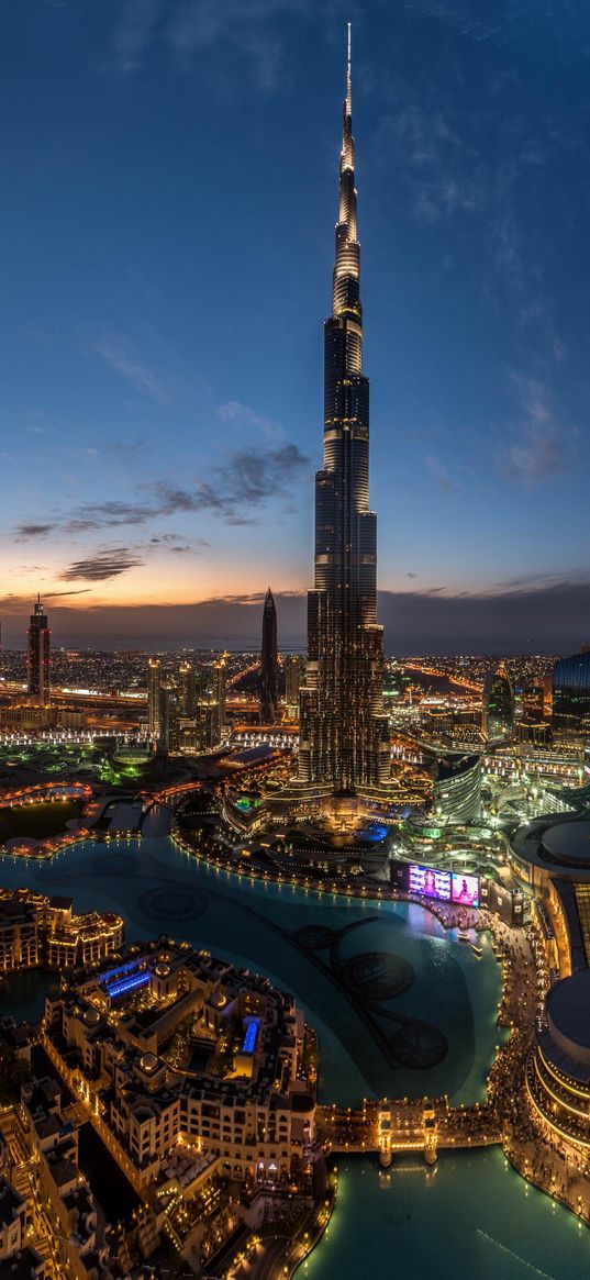 city, building, dubai, blue sky