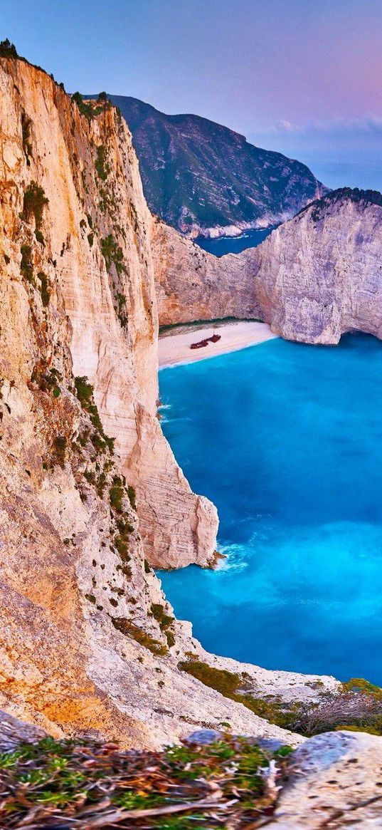 navayo, greece, sea, coast, blue sky