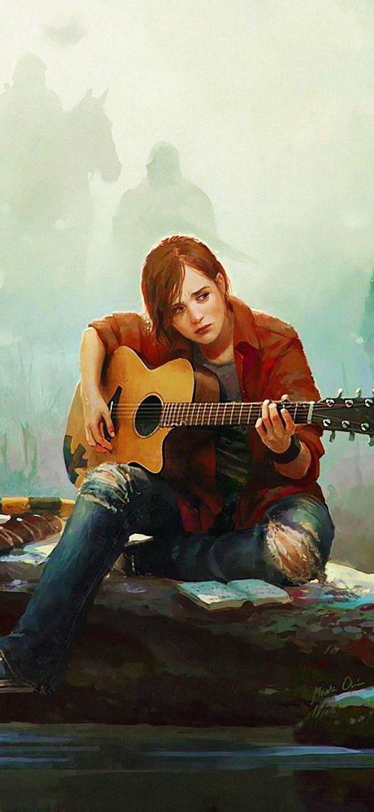 the last of us, game, elle, guitar