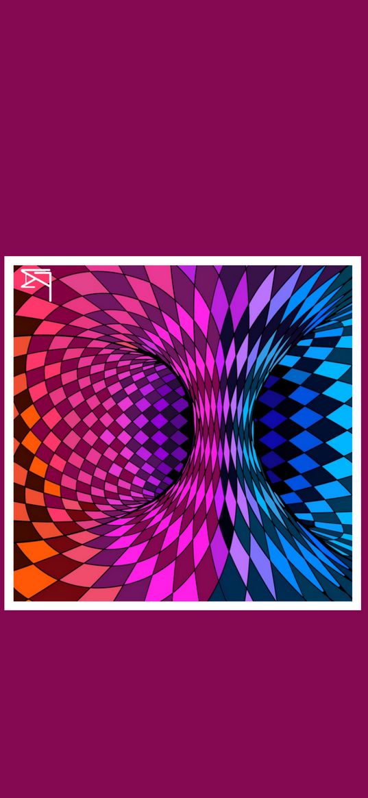 optical illusion, colorful, geometry, abstract, frame, art