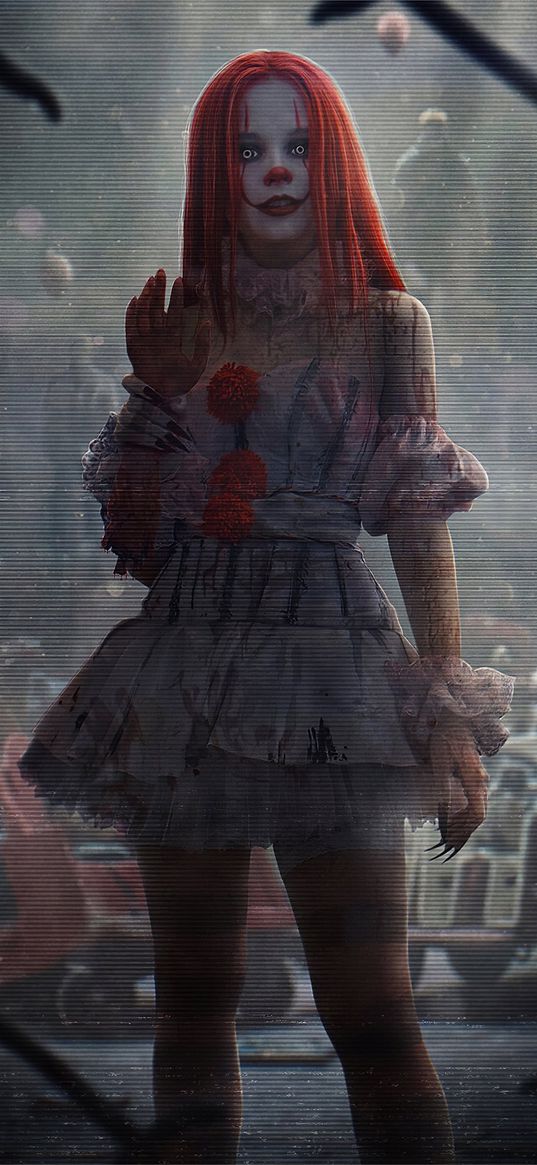 it, cosplay, girl, horror, movie, stephen king