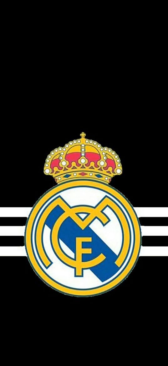 real madrid, football, football club, soccer, logo, crown, black background