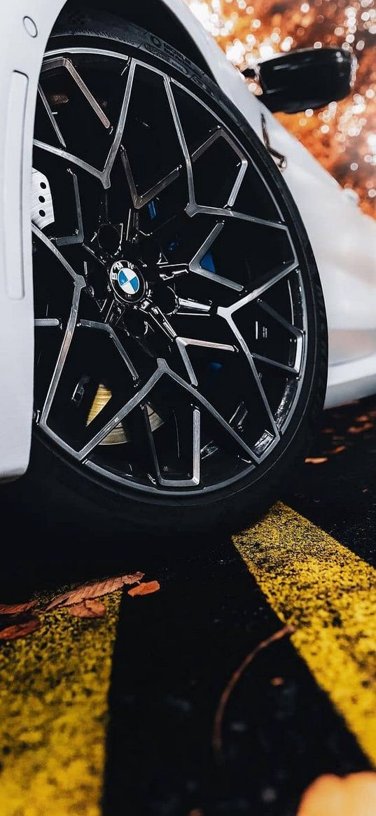 bmw, car, rims, crosswalk