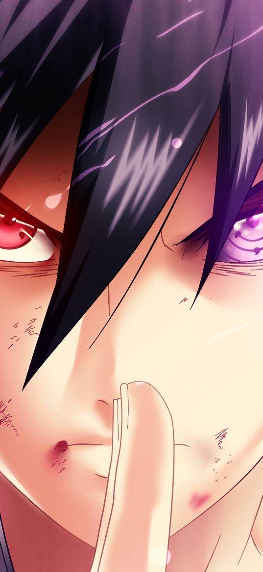 sasuke uchiha, naruto, anime, sharingan, power