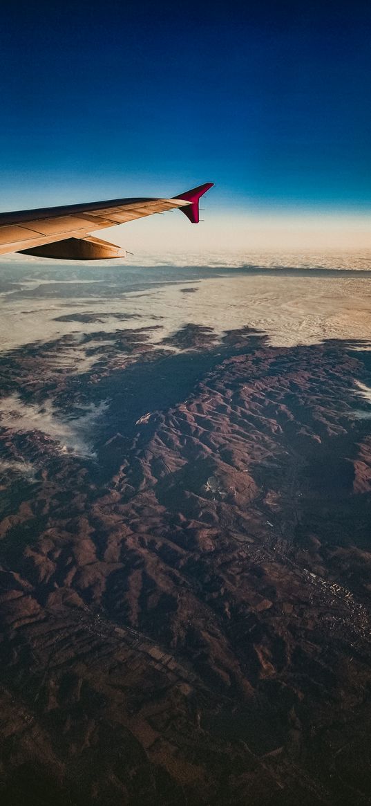 airplane, blue sky, travel, earth