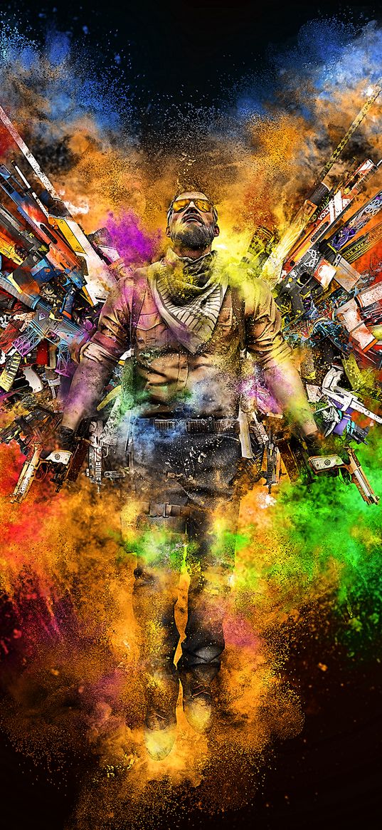 cs go, soldier, colorful