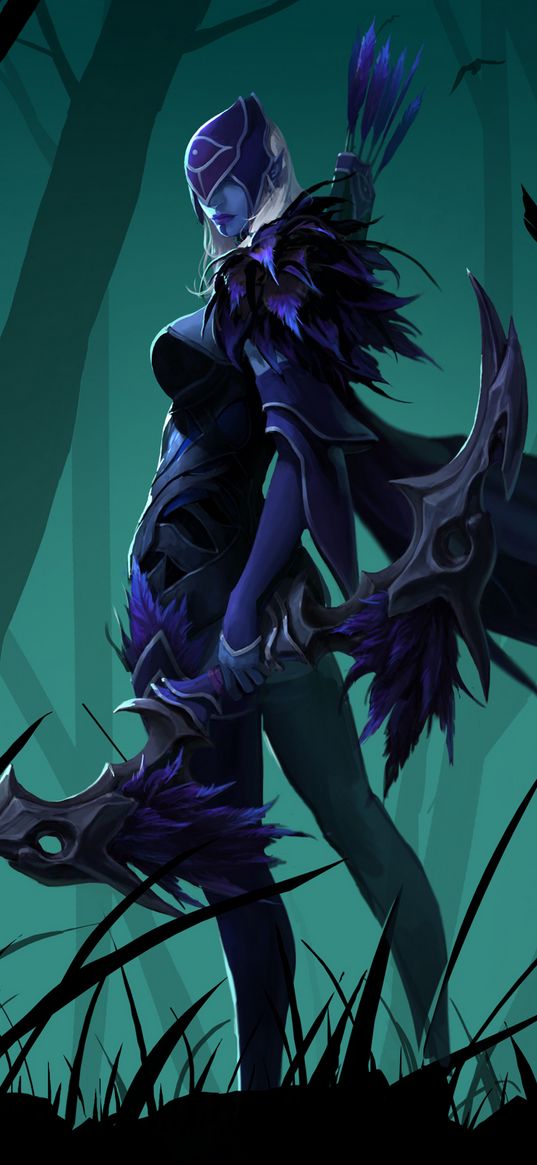 drow ranger, dota2, bow