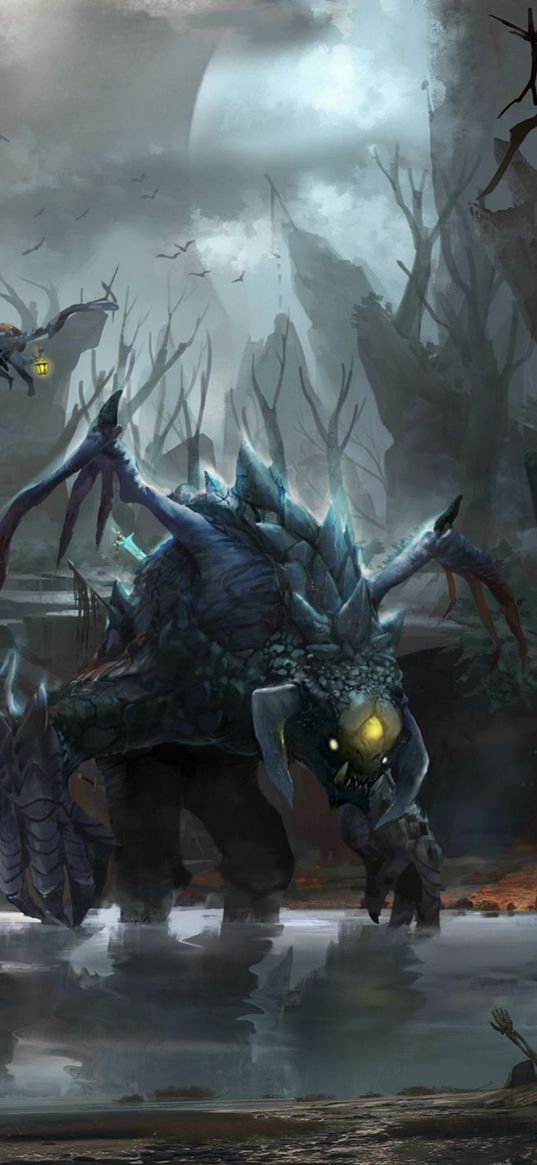 roshan, dota2, devil, monster