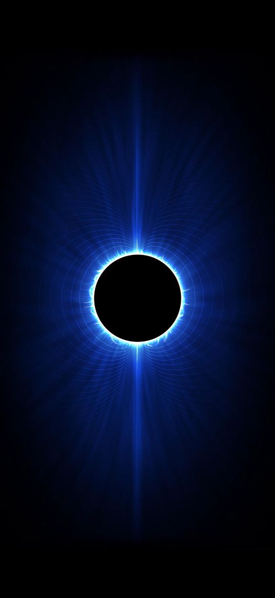 space, abstraction, glow, black hole, black background