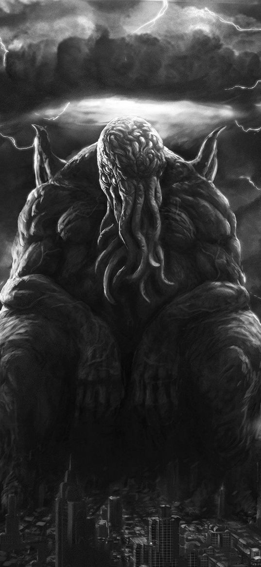 cthulhu, character, lovecraft, art