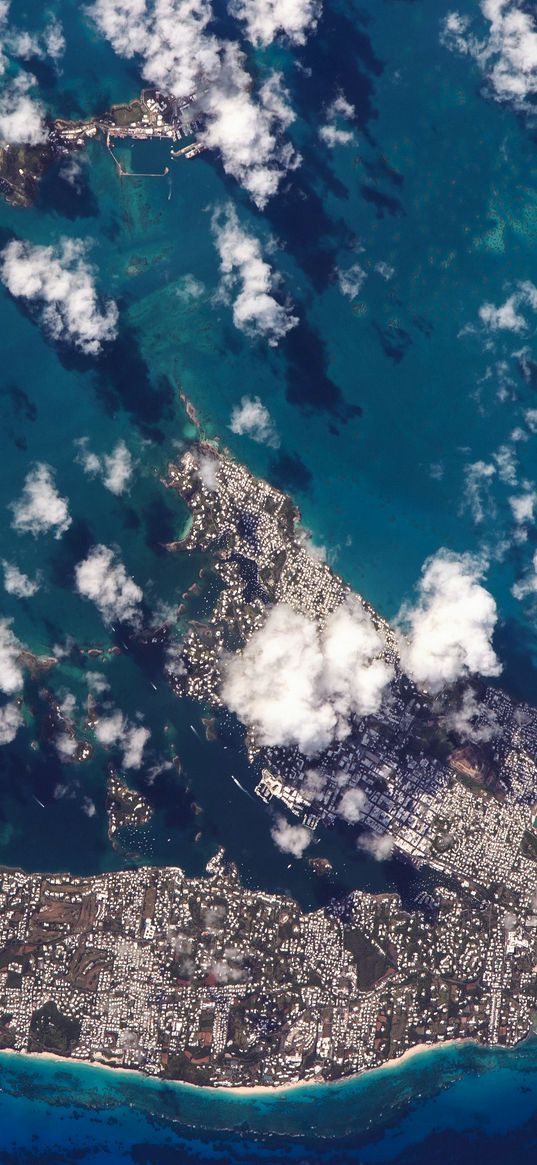 earth, planet, clouds, island, view from space