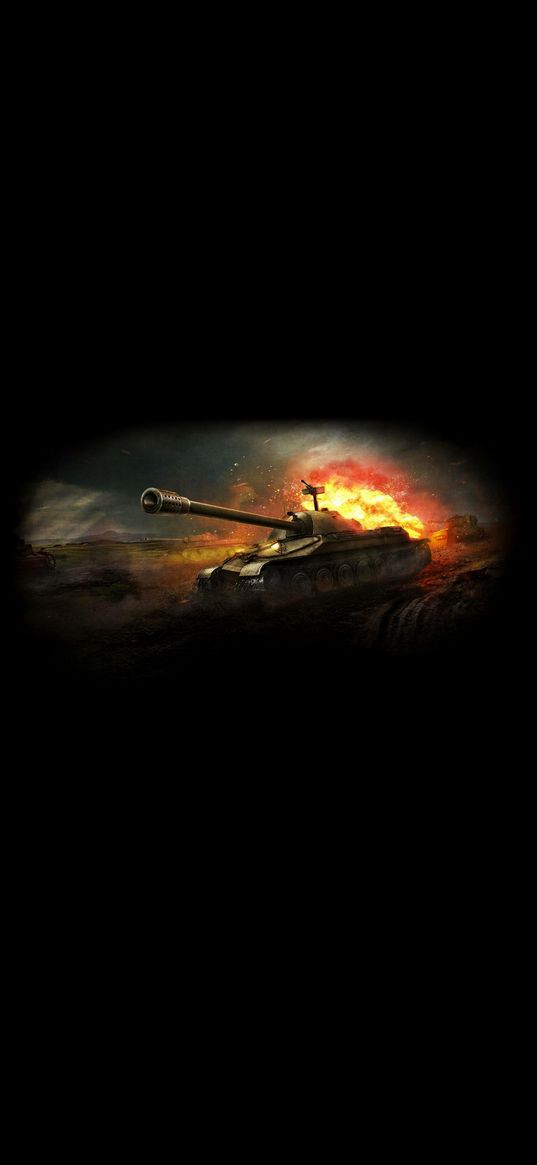 world of tanks, game, tank, battle, fire, black