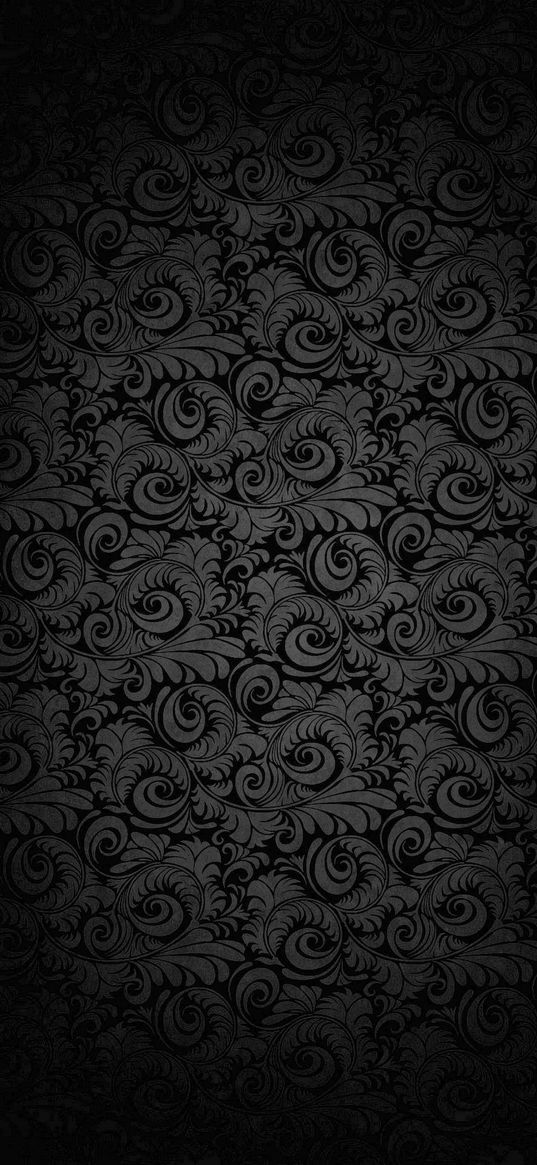 pattern, monograms, abstraction, black