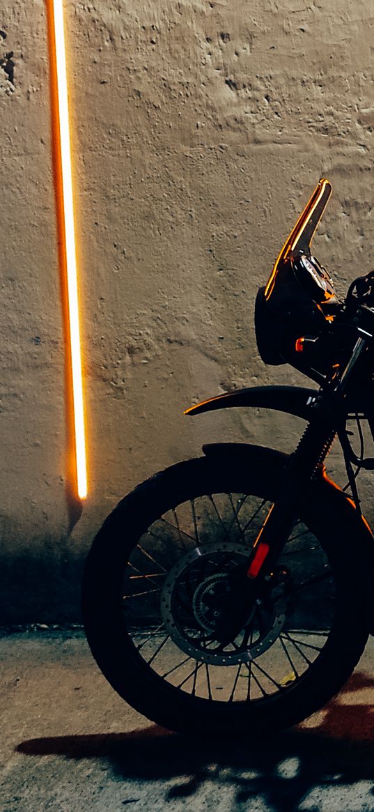 bike, motorcycle, led, dark