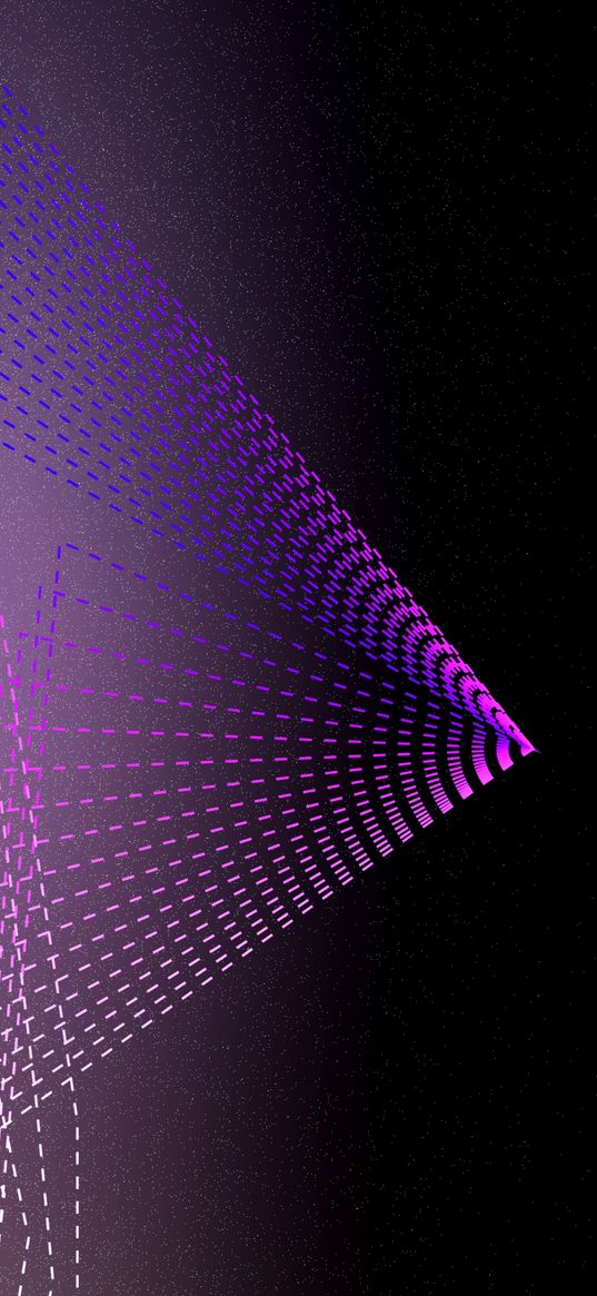 abstraction, shape, neon, cone, purple