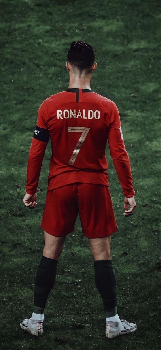 ronaldo, cr7, football, red, ball