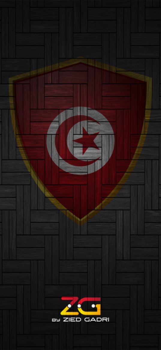 tunisia, flag, dark