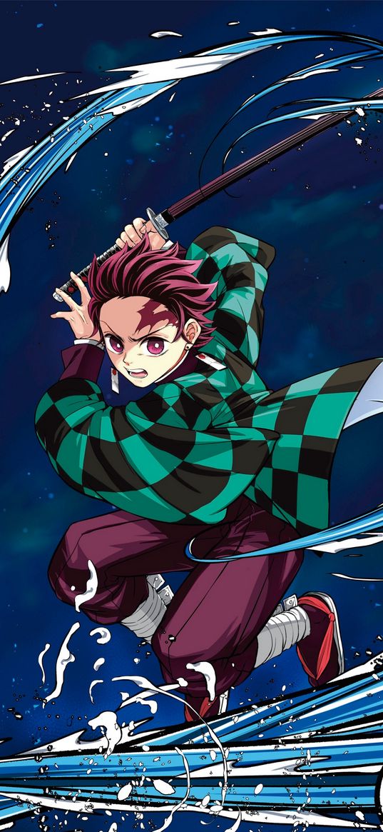 anime, tanjirou kamado, kimetsu no yaiba, art, manga