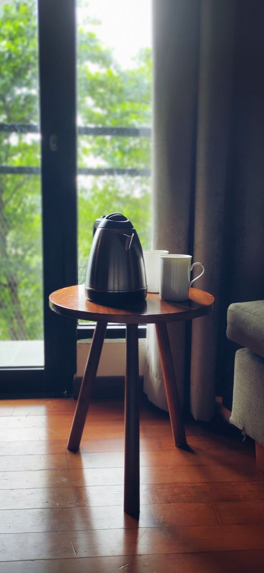 tea, morning, relax, kettle, interior