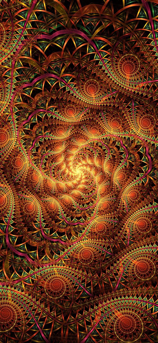 fractal, pattern, spiral, abstraction