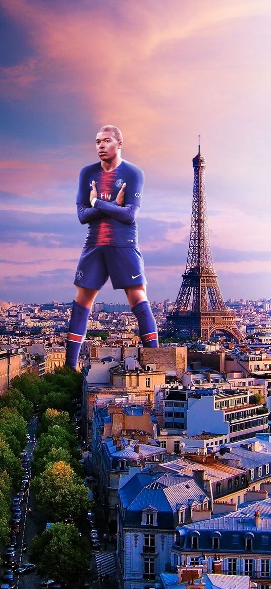 kylian mbappe, footballer, football, paris, giant