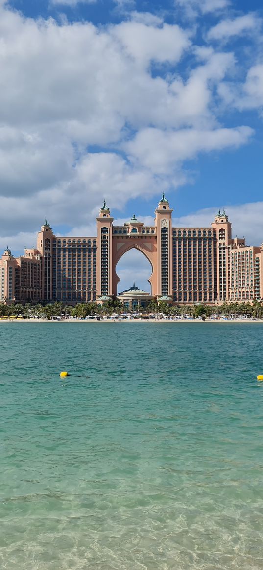 dubai, atlantis the palm, uae, sea, blue, architecture