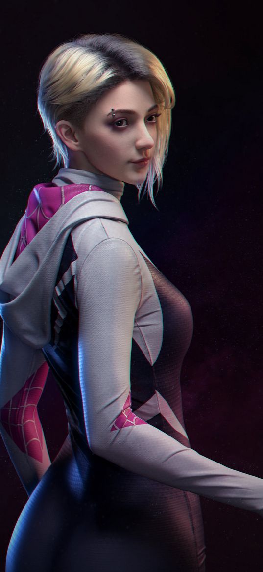 spiderman, spider-man, superhero, gwen, spiderverse, marvel, comics, cartoon, sony, girl, cosplay