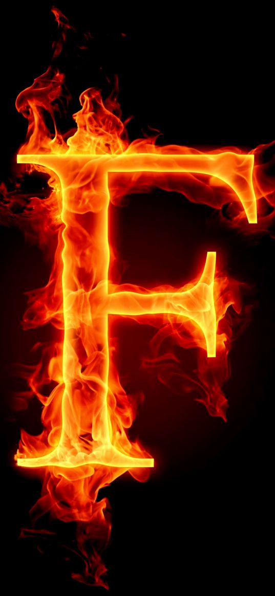 letter, f, fire