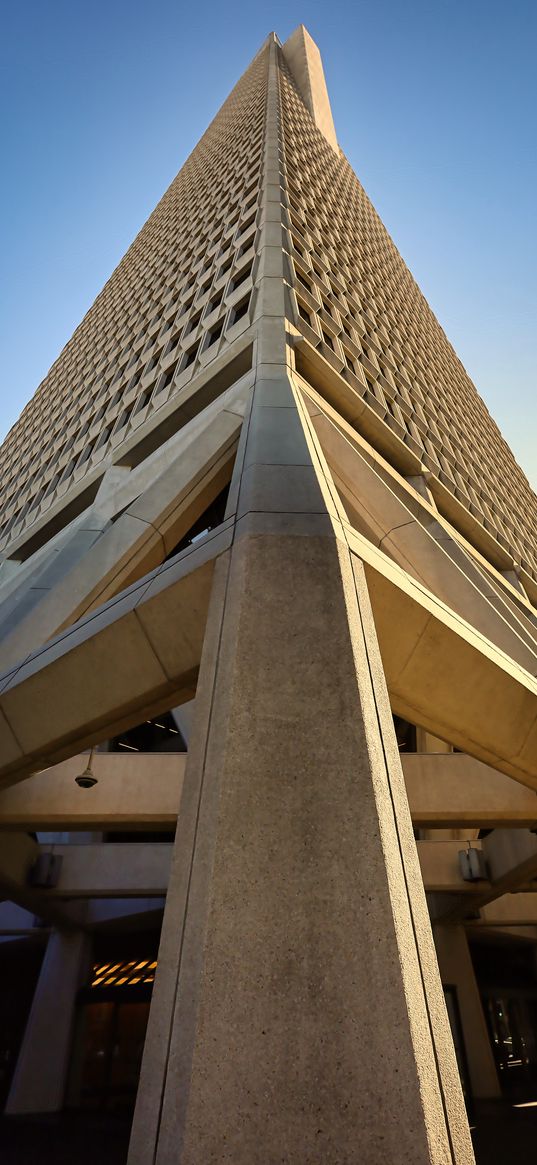 building, facade, architecture, concrete, bottom view