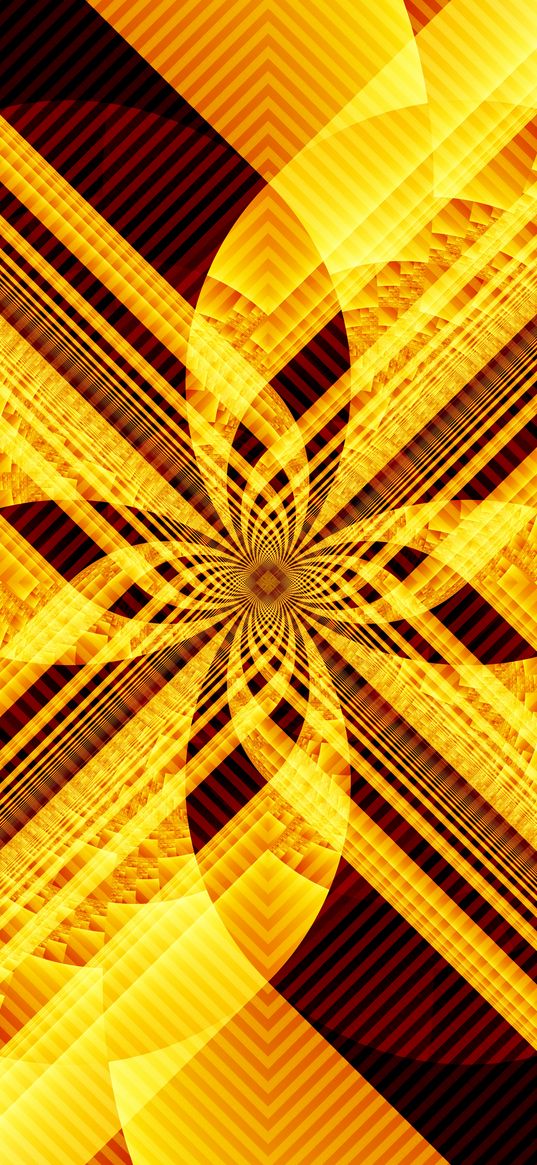 stripes, intersection, pattern, yellow, abstraction