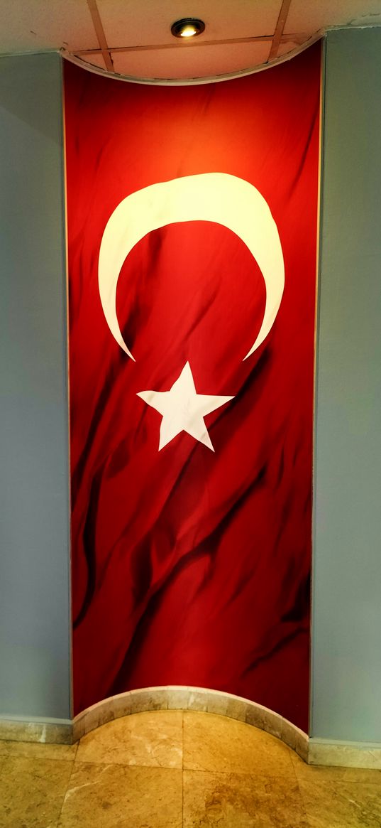 flag, turkey, red