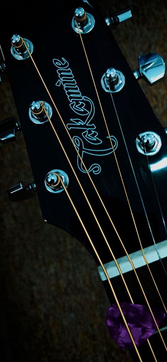 guitar, strings, fretboard, black