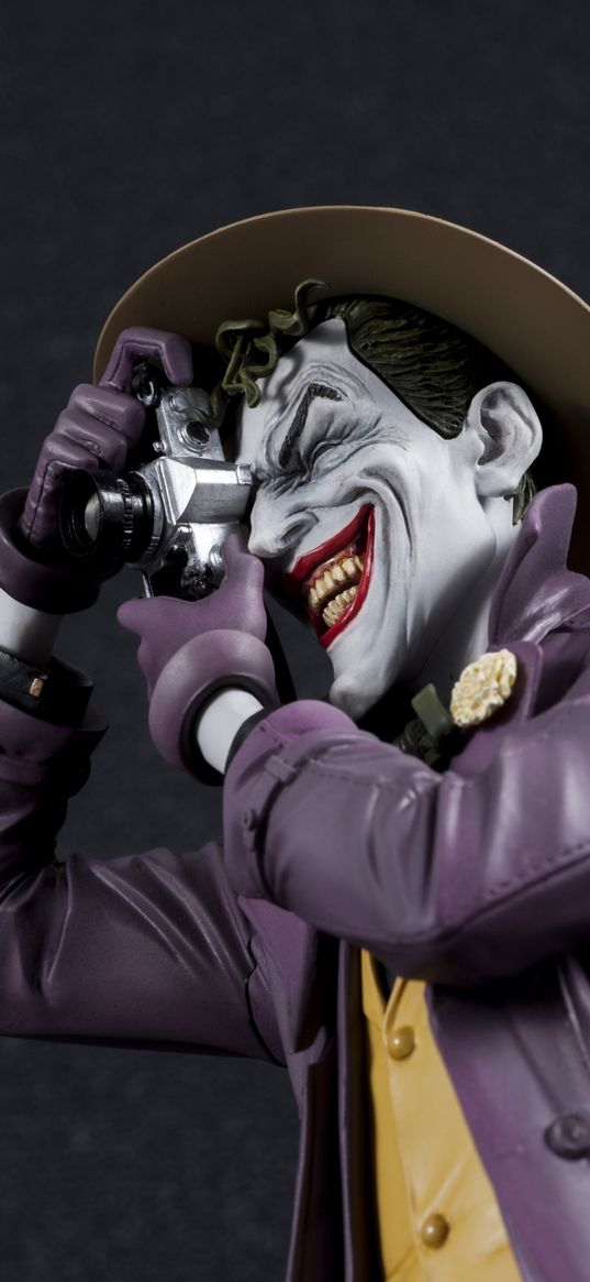 joker, batman: the killing joke, photographer, smile