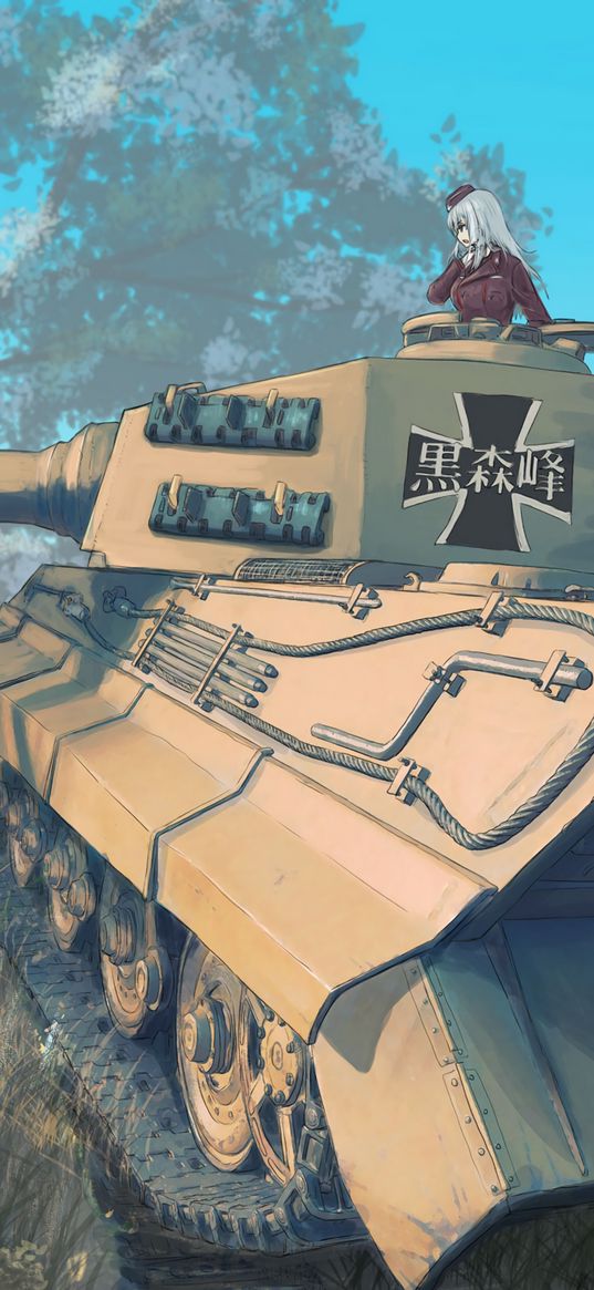 girls und panzer, anime, manga, war, tank, girl