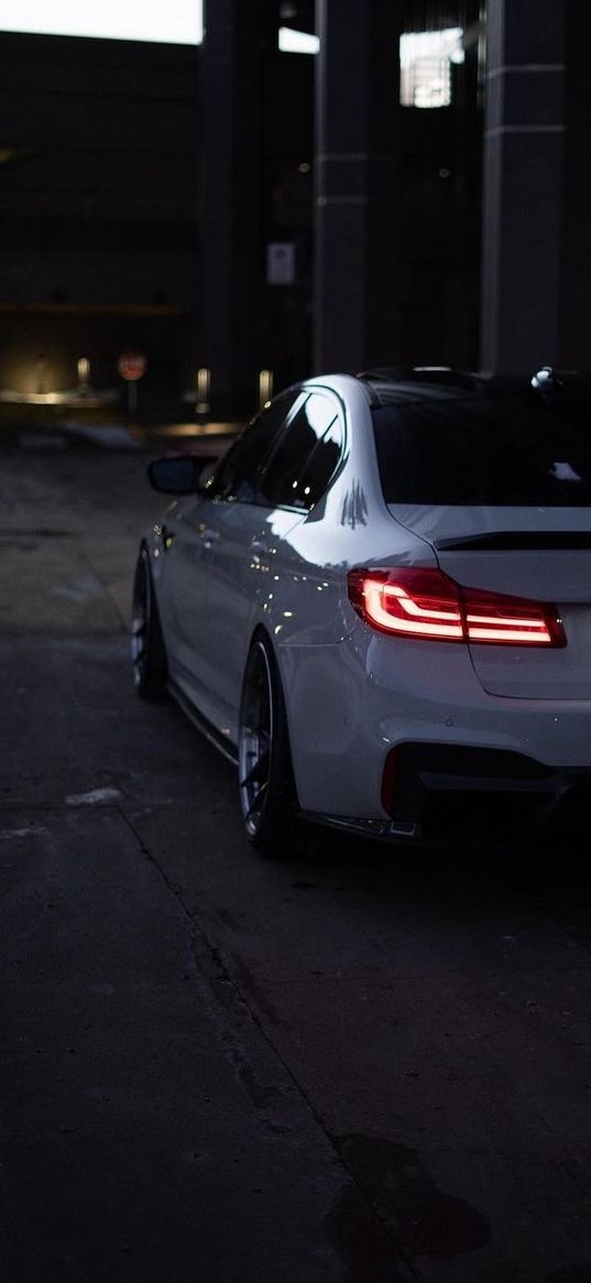 bmw m5, bmw, car, white