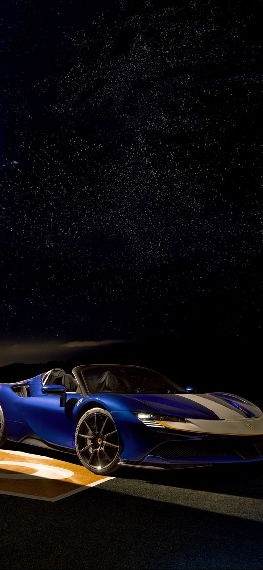 mclaren p1, mclaren, car, night, stars, blue