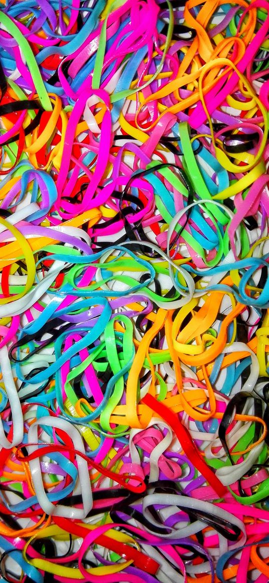 rubber bands, bracelets, colorful