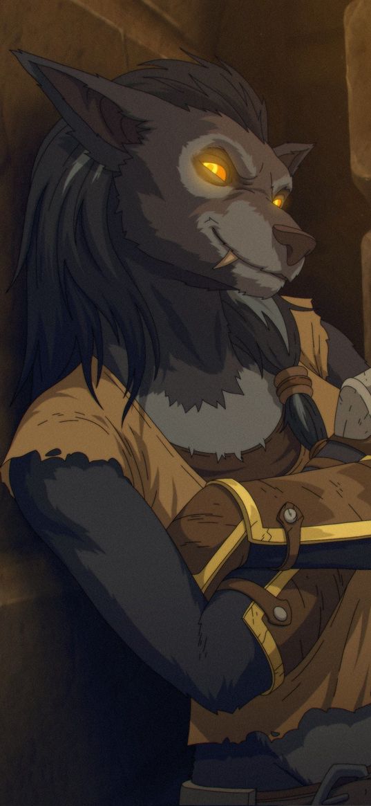 world of warcraft, worgen, art, game