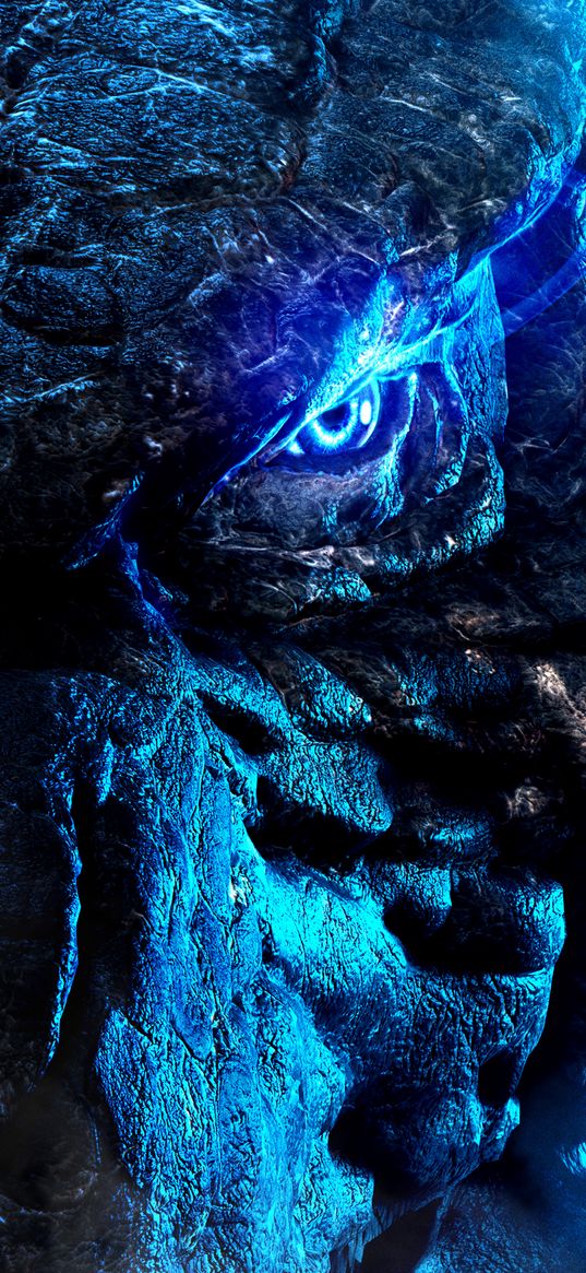 godzilla vs kong movie, movie, godzilla, eye, glance