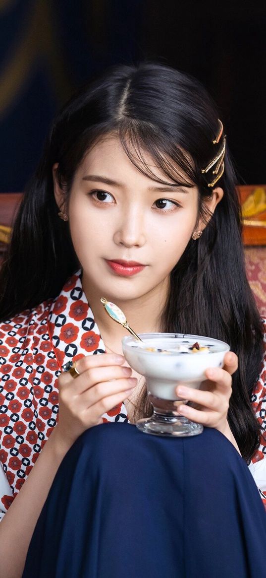 girl, actress, drink, iu, k-pop, ayu