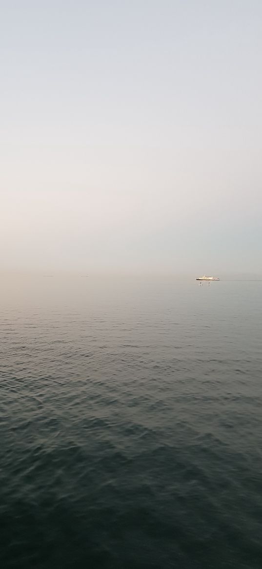 sea, yacht, horizon