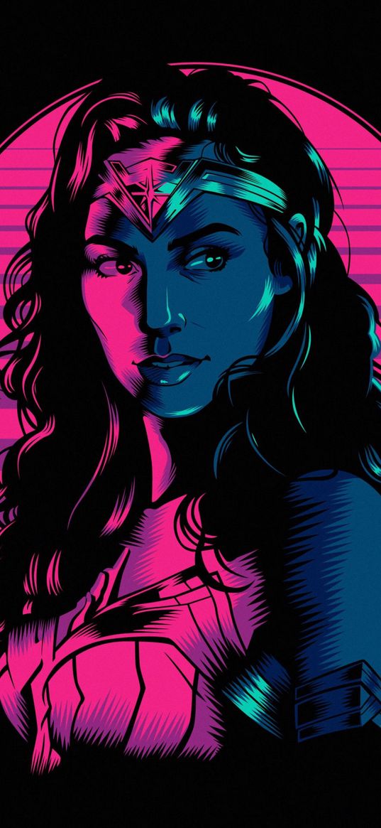 wonder woman, comics, marvel, neon