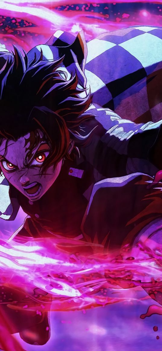 anime, boy, art, tanjiro kamado, demon slayer