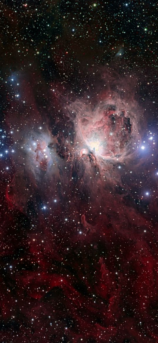 orion nebula, stars, glow, space